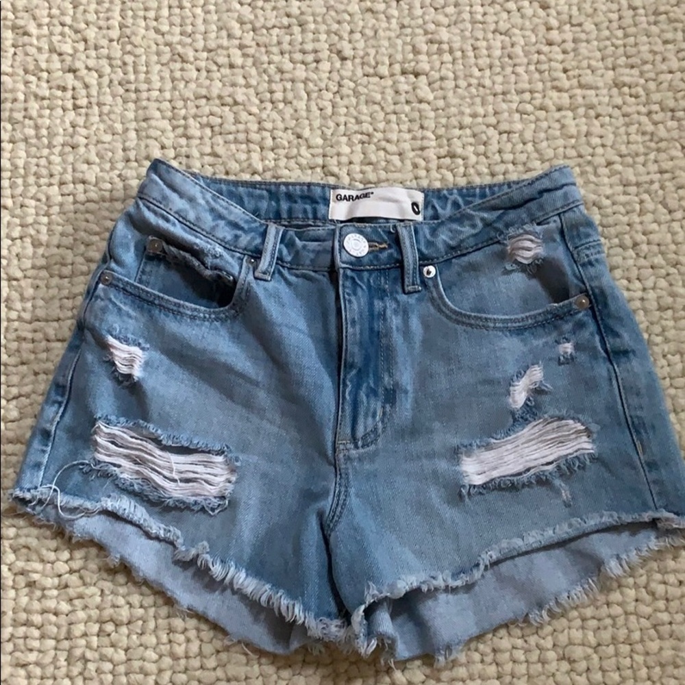Garage jean shorts